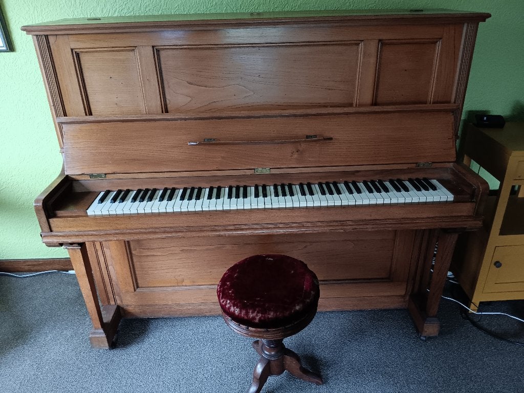Piano, Ophalen, Gebruikt, Bruin, Piano