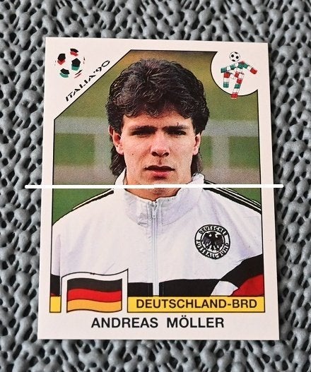 Panini Italia 90 Duitsland Andreas Möller, Verzenden, Nieuw, Poster, Plaatje of Sticker