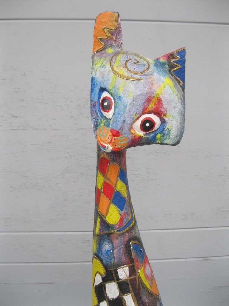 Chat en bois Tom's Drag 81cm, Enlèvement ou Envoi