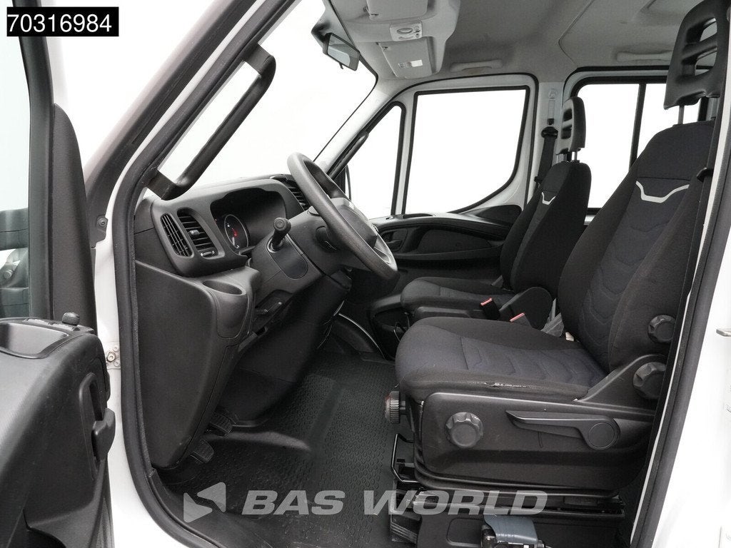 Iveco Daily 35C16 3.0L Kipper met Kist Dubbel Cabine Dubbell, Auto's, Bestelwagens en Lichte vracht, Stof, Gebruikt, Euro 6, 4 cilinders