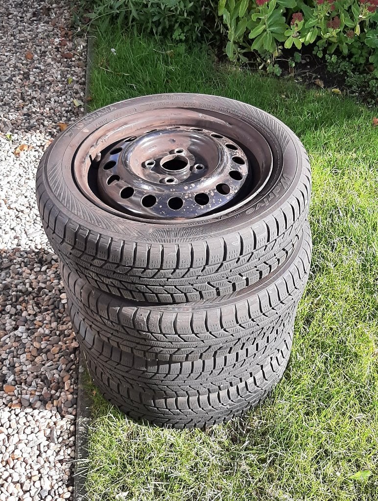 Winterbanden met velg, Auto-onderdelen, Ophalen, Gebruikt, 155 mm, Banden en Velgen