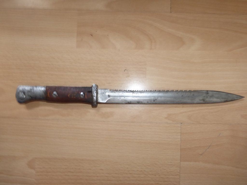 Baionnette Mauser S.84/98 2e type dents  de scie, Envoi, Armée de terre, Couteau ou Poignard