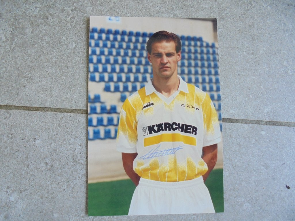 Gehandtekende foto voetballer Gert Claessens, Envoi, Photo