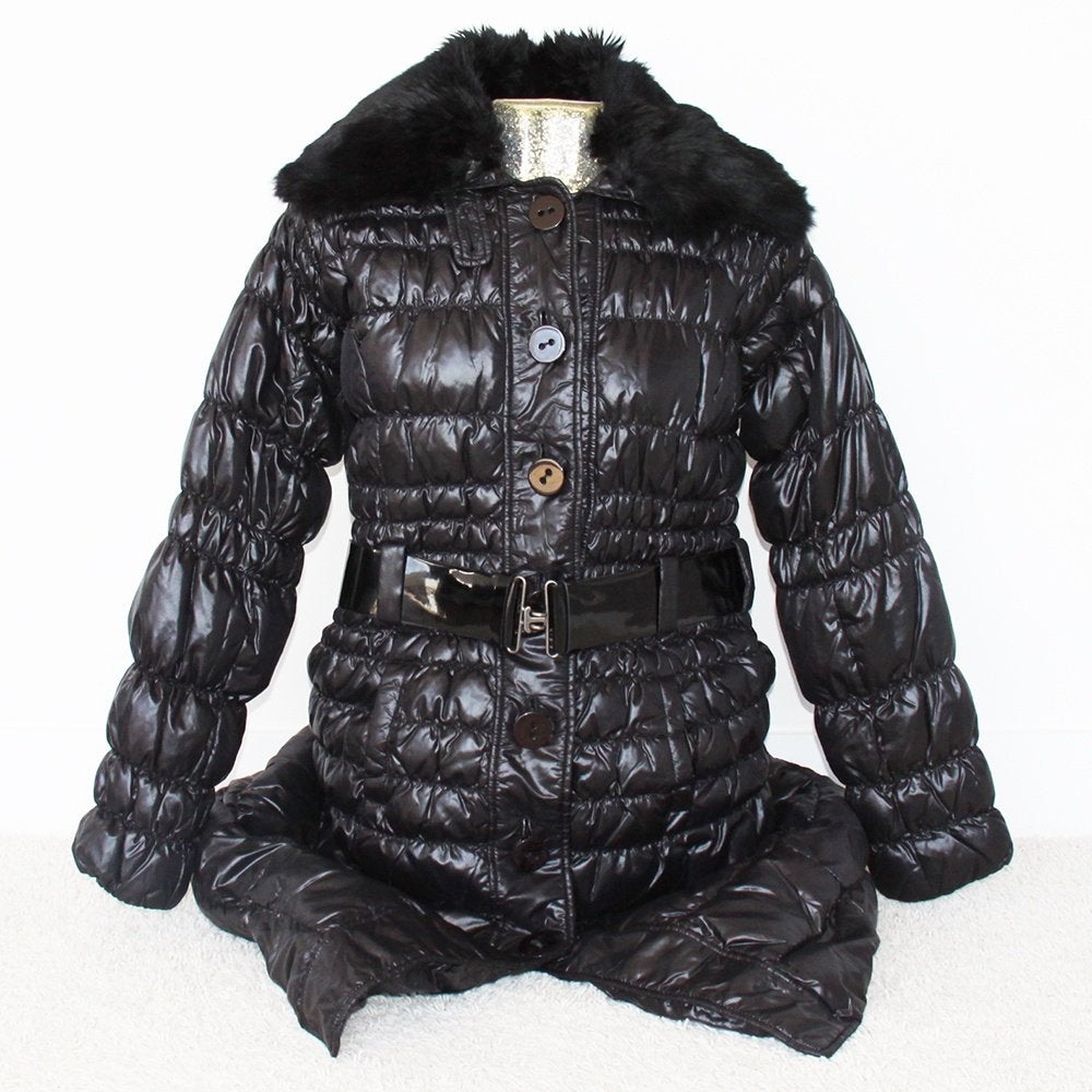 Belle veste chaude en duvet à bandolère (taille 38) €45, -, Taille 38/40 (M), Comme neuf, Noir, Envoi