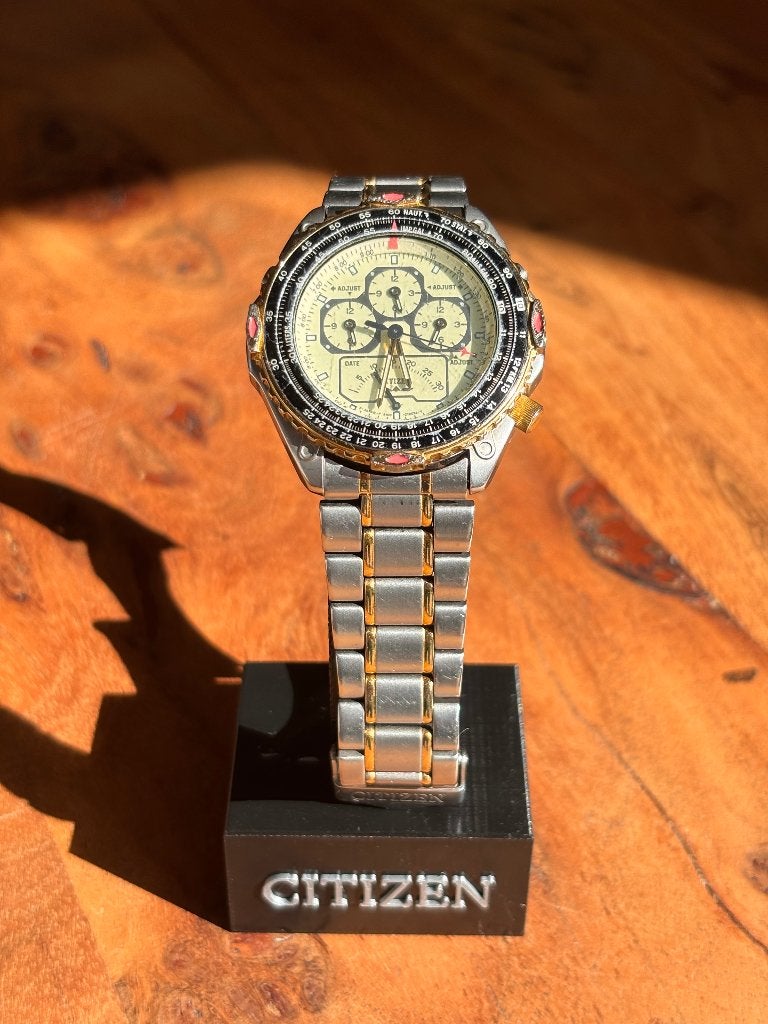 Citizen Promaster Quattro Time, Handtassen en Accessoires, Horloges | Heren, Staal, Gebruikt, Staal, Verzenden