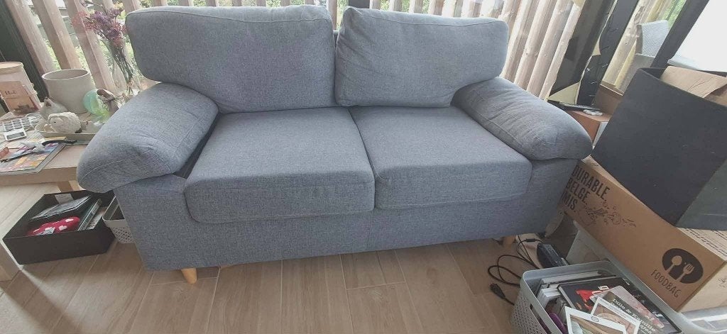 Zetel, Ophalen, Gebruikt, 150 tot 200 cm, Tweepersoons