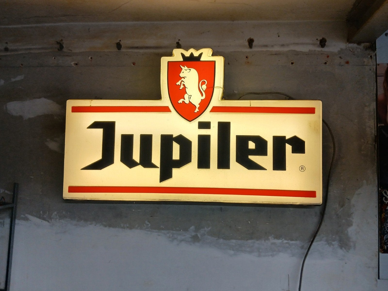 Licht reclame bord, Collections, Enlèvement, Utilisé, Table lumineuse ou lampe (néon)