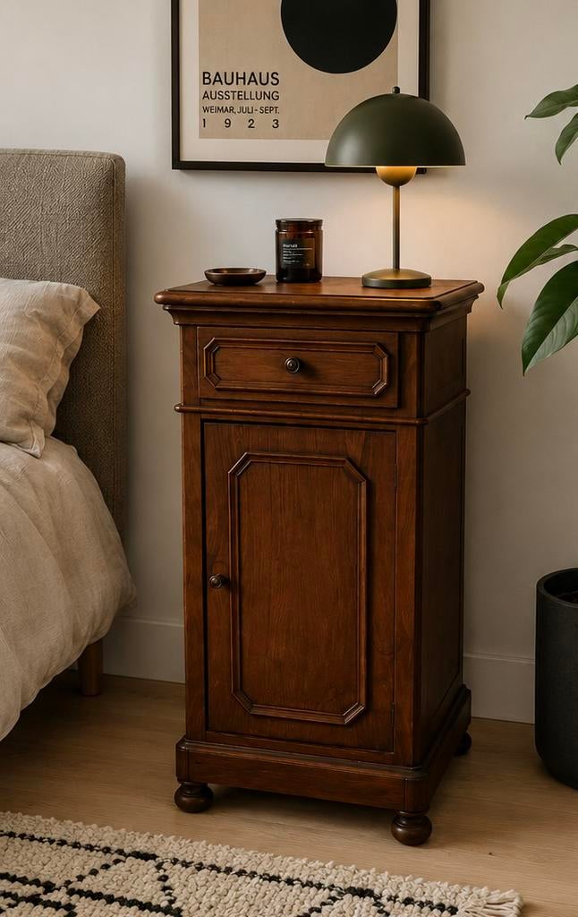 Charmant vintage kastje in walnoot, Ophalen, Zo goed als nieuw, Hout
