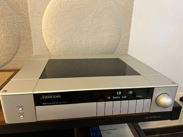 Meridian G02 balanced pre amp met MSR, Audio, Tv en Foto, Versterkers en Ontvangers, Ophalen, Zo goed als nieuw, Stereo, Overige merken