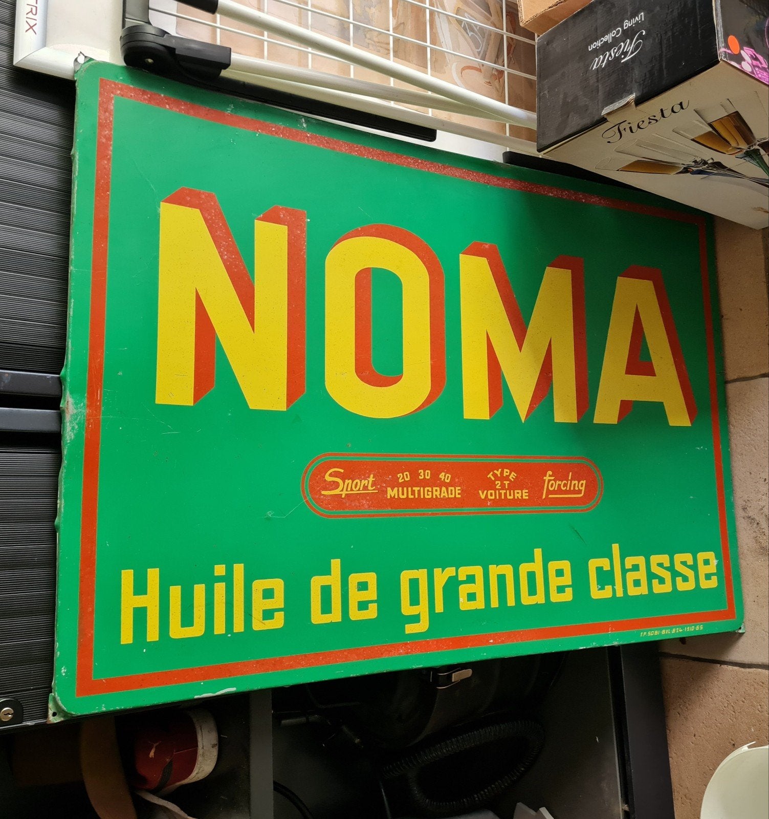 reclame bord van olie 1965, Ophalen of Verzenden