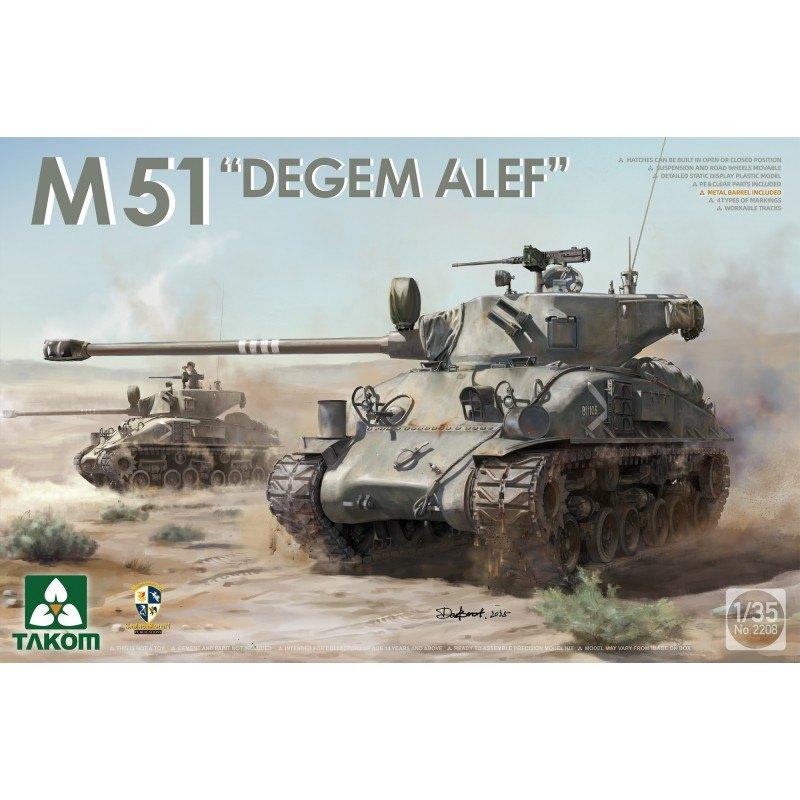 TAKOM 2208 M51 "Degem Alef" Sherman échelle 1/35, Neuf, Autres marques, Tank, Enlèvement ou Envoi