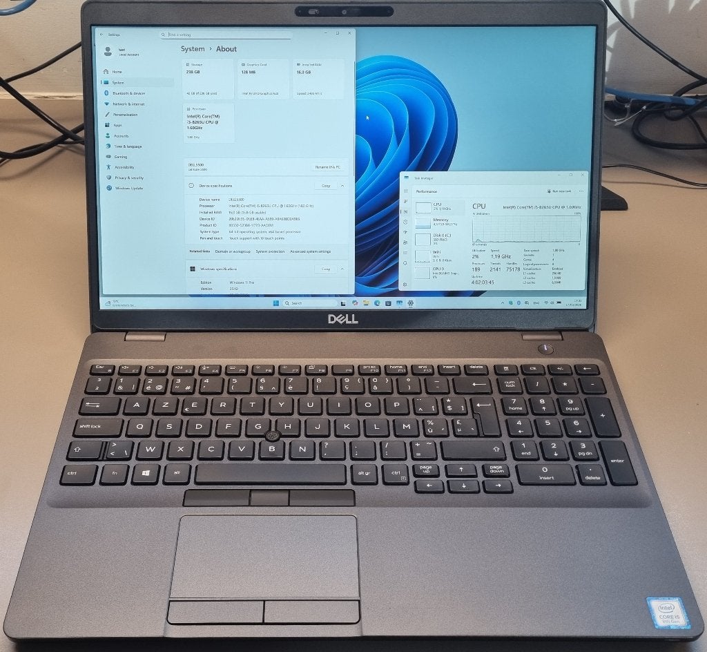 DELL Latitude 5500  i5 - 8e Gen - 256Go/1To ssd - 8/16Go ram, 256 GB, Koningin Astridlaan 164, 1780 Wemmel, Belgie, 8 GB, Avec écran tactile