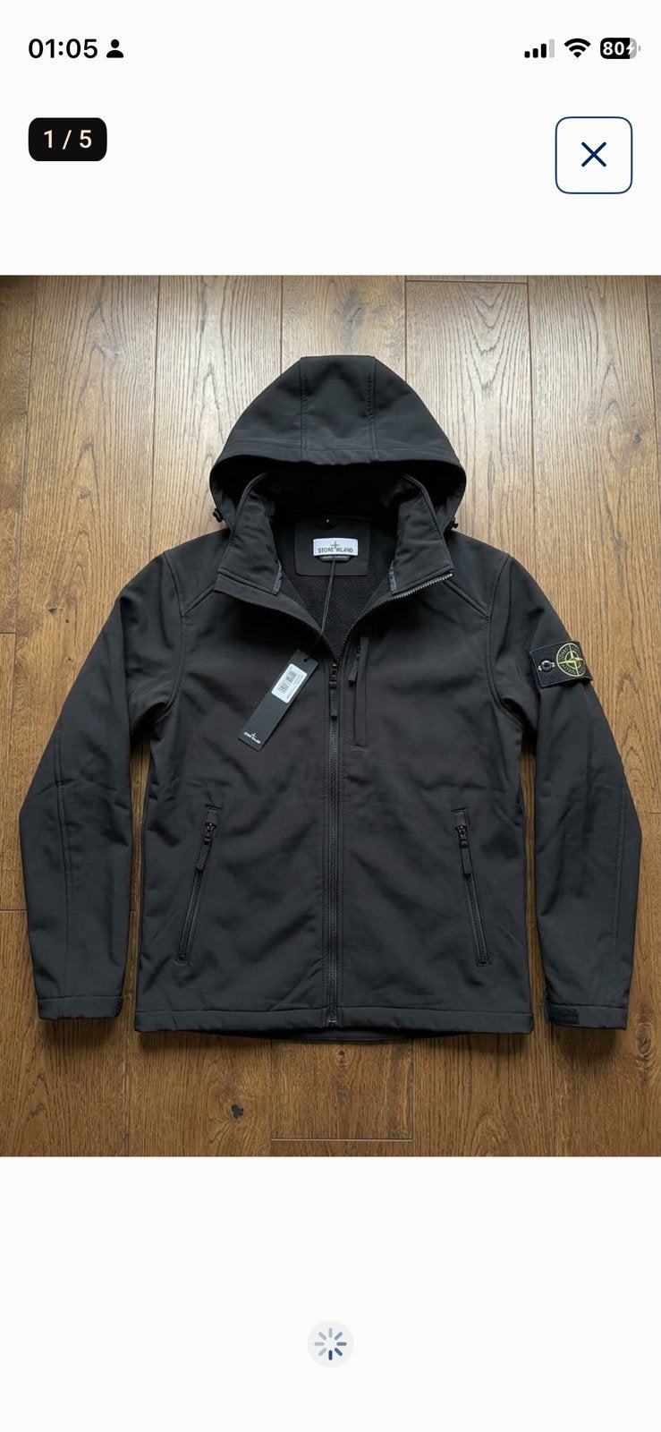 Stone Island Softshell Jas met Capuchon - Maat L (Nieuw), Ophalen of Verzenden, Zo goed als nieuw