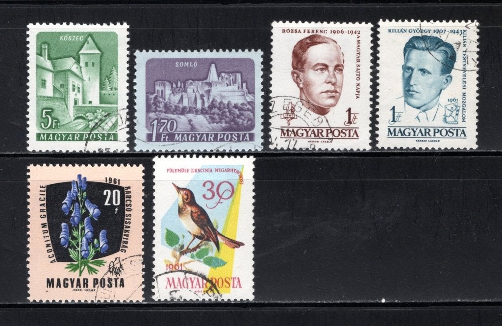 HONGARIJE Lot 1961 gestempeld, Verzenden, Gestempeld