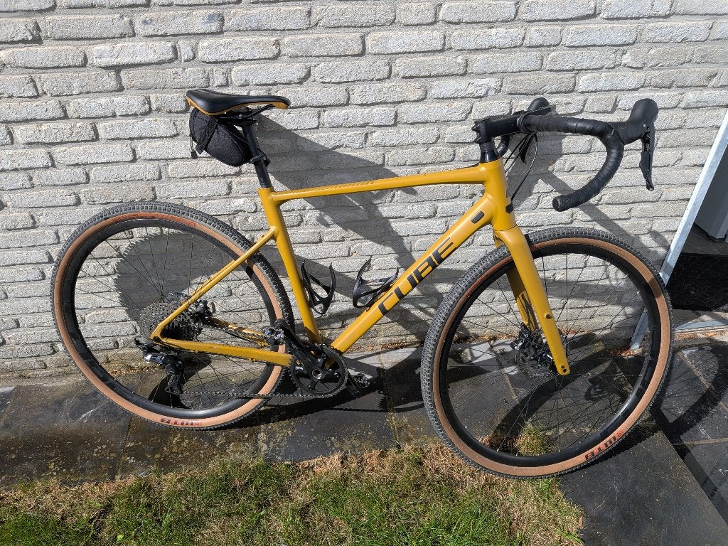 gravelbike CUBE Nuroad Ex Gravel Bike Caramel/Zwart 2023, Gebruikt, 10 tot 15 versnellingen, Heren, Aluminium