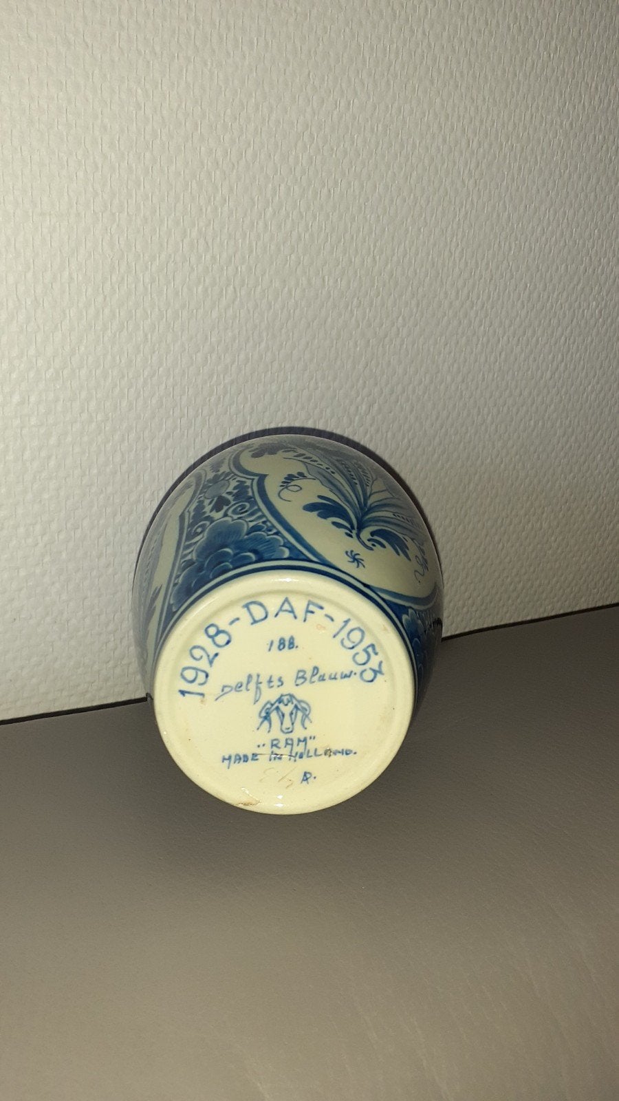 Delfs vaasje 25 jaar daf., Ophalen, Zo goed als nieuw