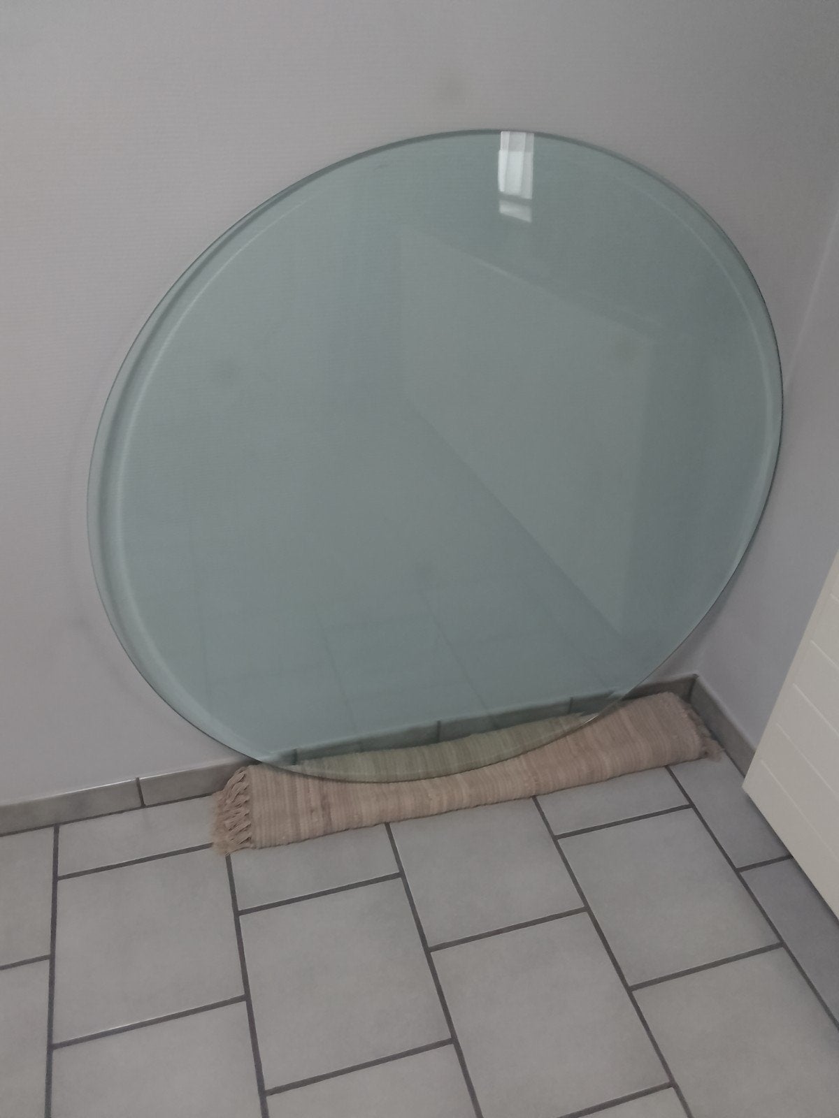 Rond glazen tafelblad, Ophalen, Rond, Tafelblad