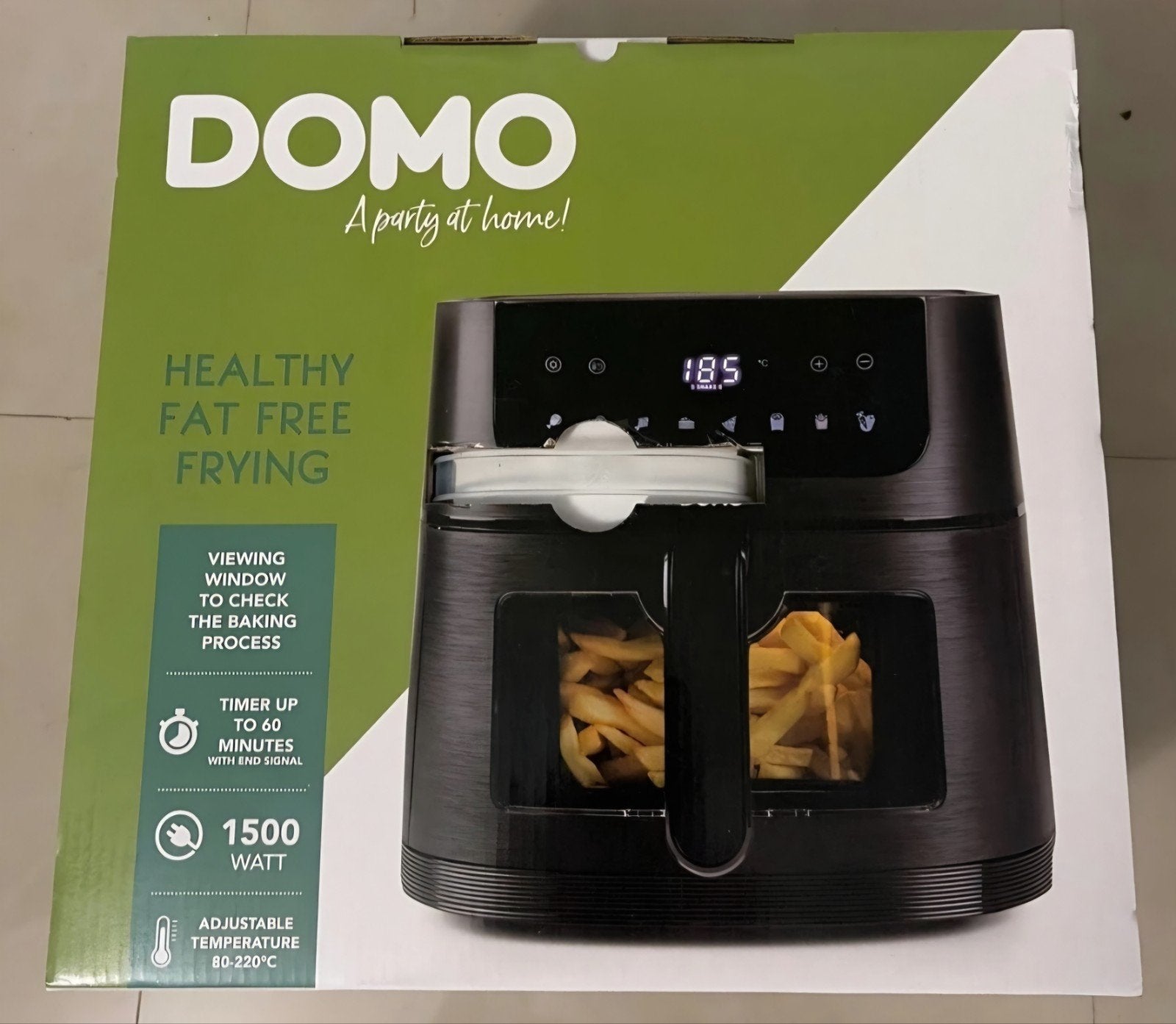 Air Frayeur Neuf Domo DO540FR, Electroménager, 4 litres ou plus, Envoi, Neuf, Pan intérieur amovible