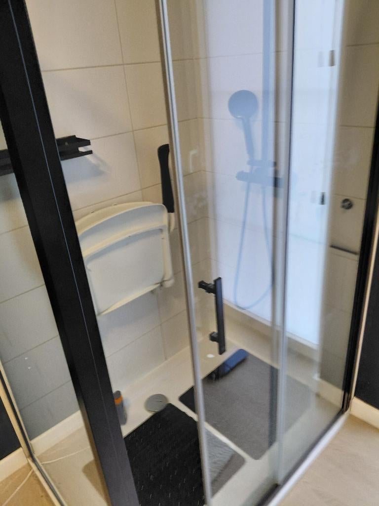 Glazenwand met schuifdeur  voor een douche. Gratis afhalen, Ophalen, Glas, Douche
