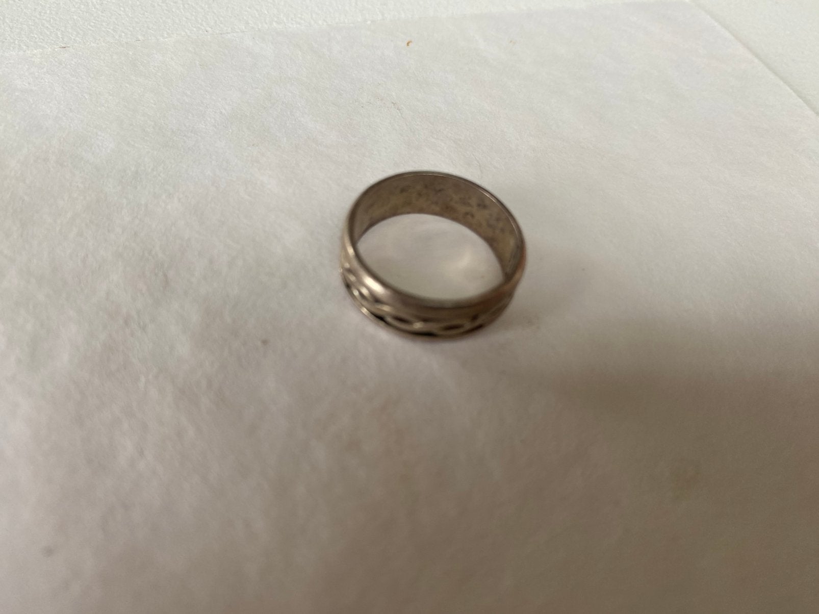 Zilveren ring, Handtassen en Accessoires, Ringen, Ophalen, Zo goed als nieuw