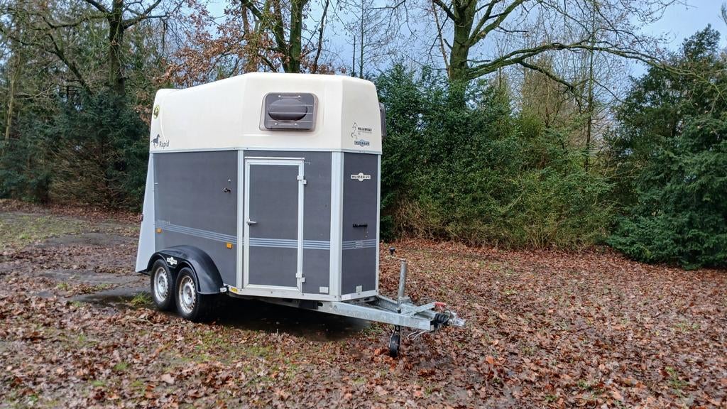 Humbaur 2 paards trailer, Ophalen
