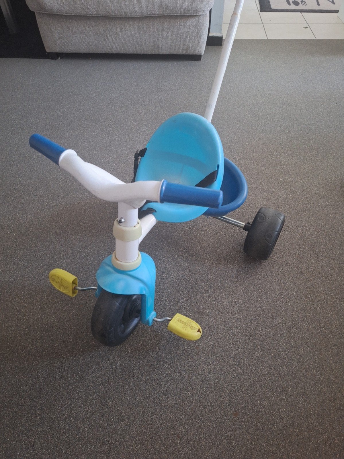 dreun fiets met handvat, Ophalen