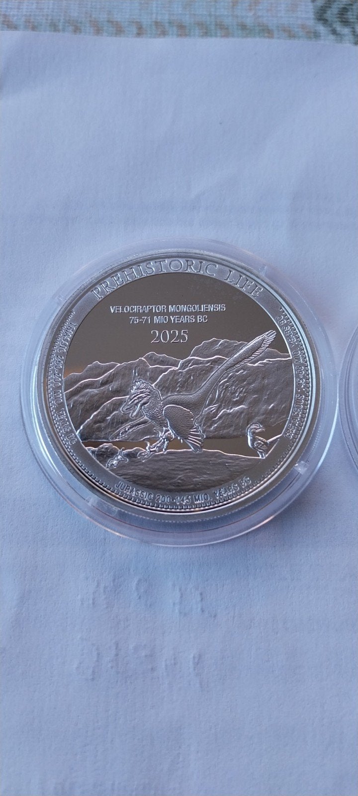 1 oz en argent : vie préhistorique 2025, Enlèvement ou Envoi, Argent