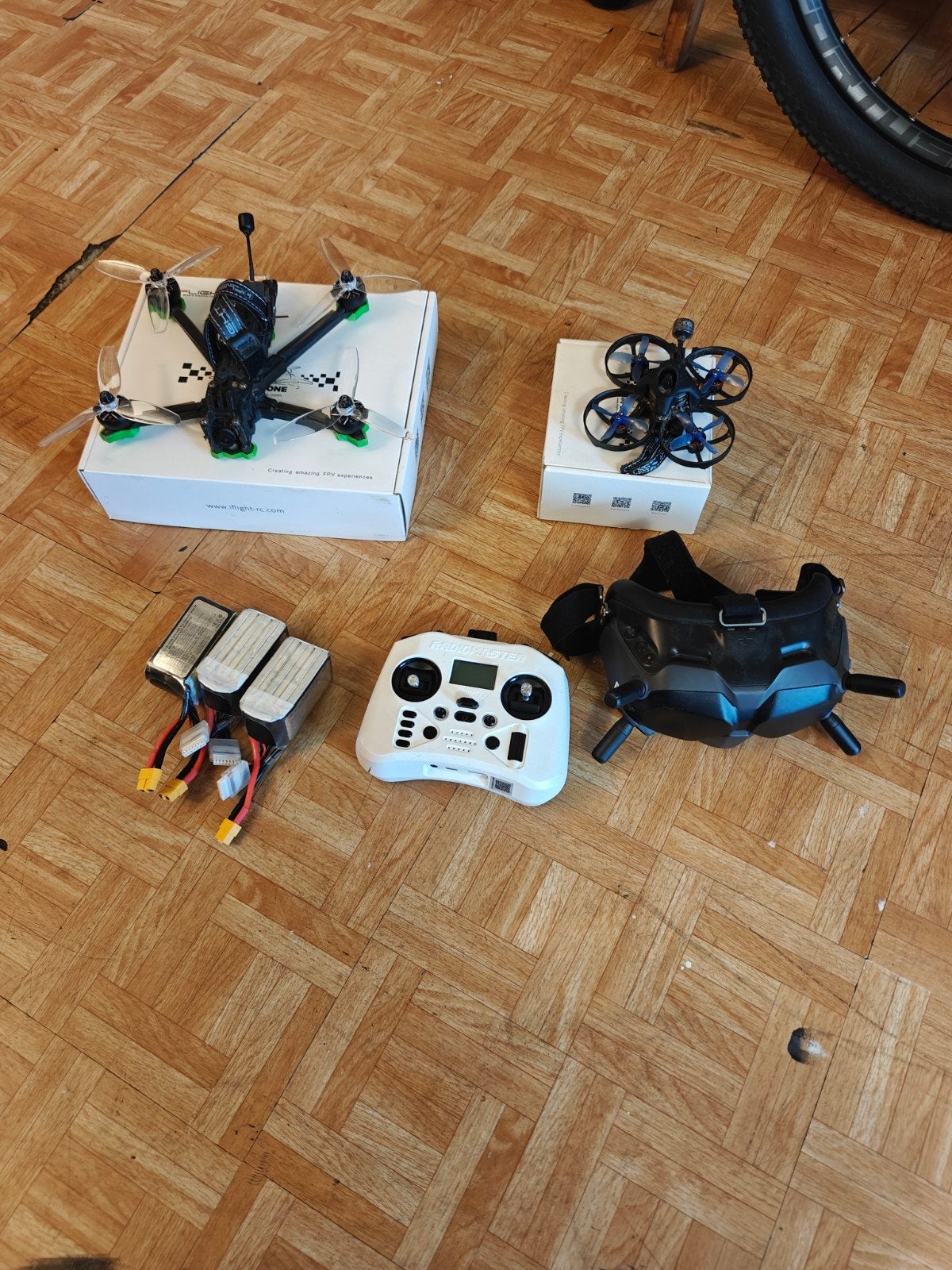 Fpv drone set, Enlèvement