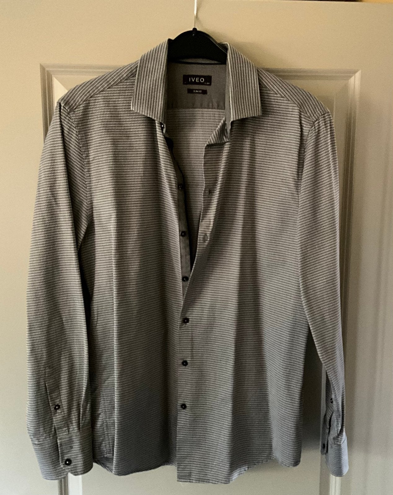 IVEO by JBC herenhemd slim fit – maat L, Ophalen of Verzenden, Zo goed als nieuw, Meerkleurig, Halswijdte 41/42 (L)