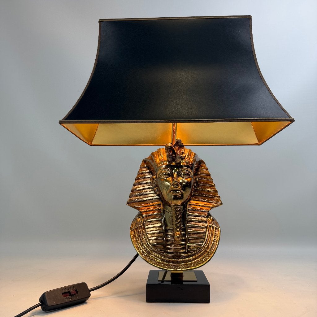 Farao tafellamp van Maison Deknudt, Antiek en Kunst, Antiek | Verlichting, Ophalen of Verzenden