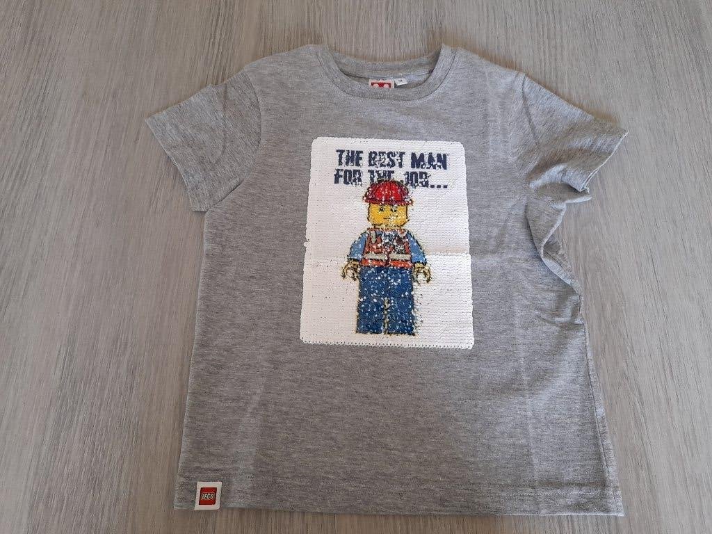 Licht grijs t-shirt Lego 104, Lego Wear, Jongen of Meisje, Ophalen of Verzenden, Zo goed als nieuw