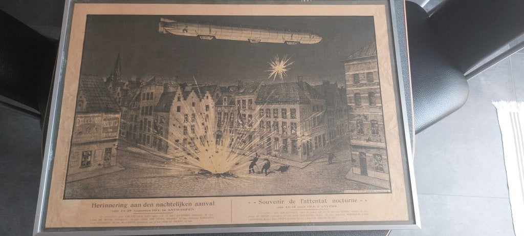 Herdenkingsprent WO I (Antwerpen) - Willem Seghers, Ophalen, Overige soorten, Overige typen
