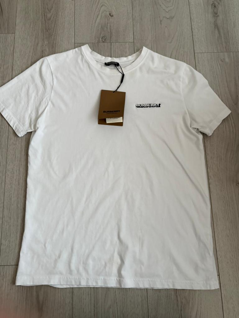 Burberry t-shirt, Ophalen, Zo goed als nieuw, Maat 52/54 (L), Wit