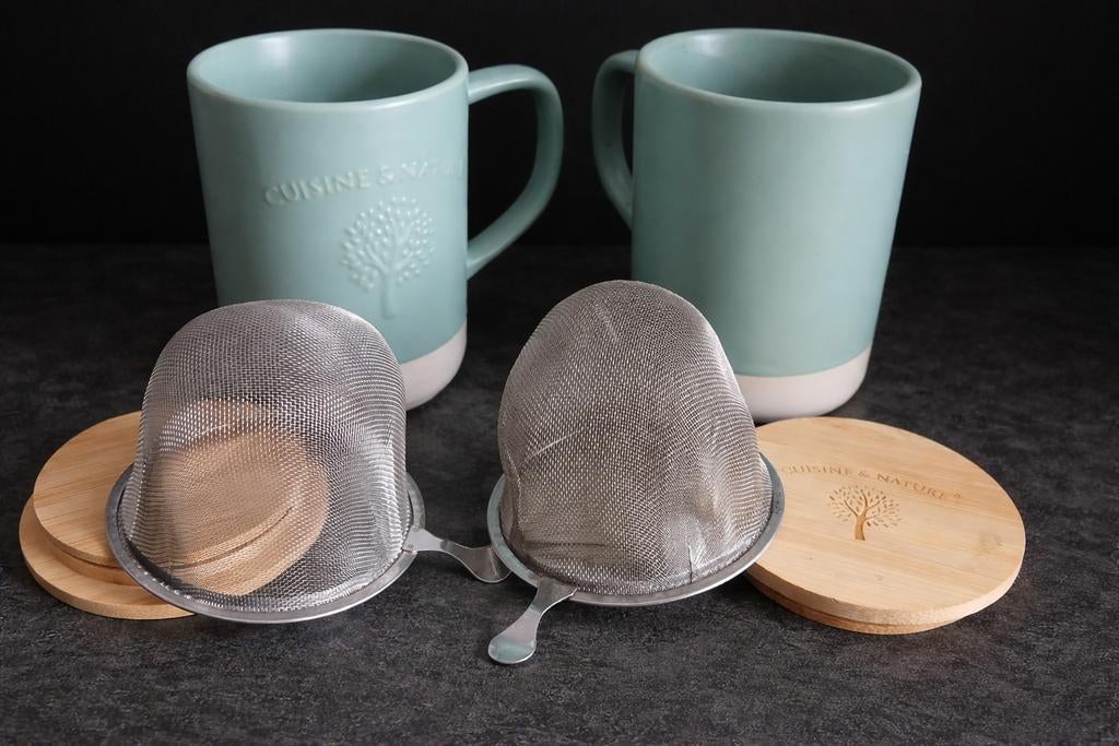 Lot 2 mugs, Envoi, Comme neuf, Vert, Récipient ou Bol