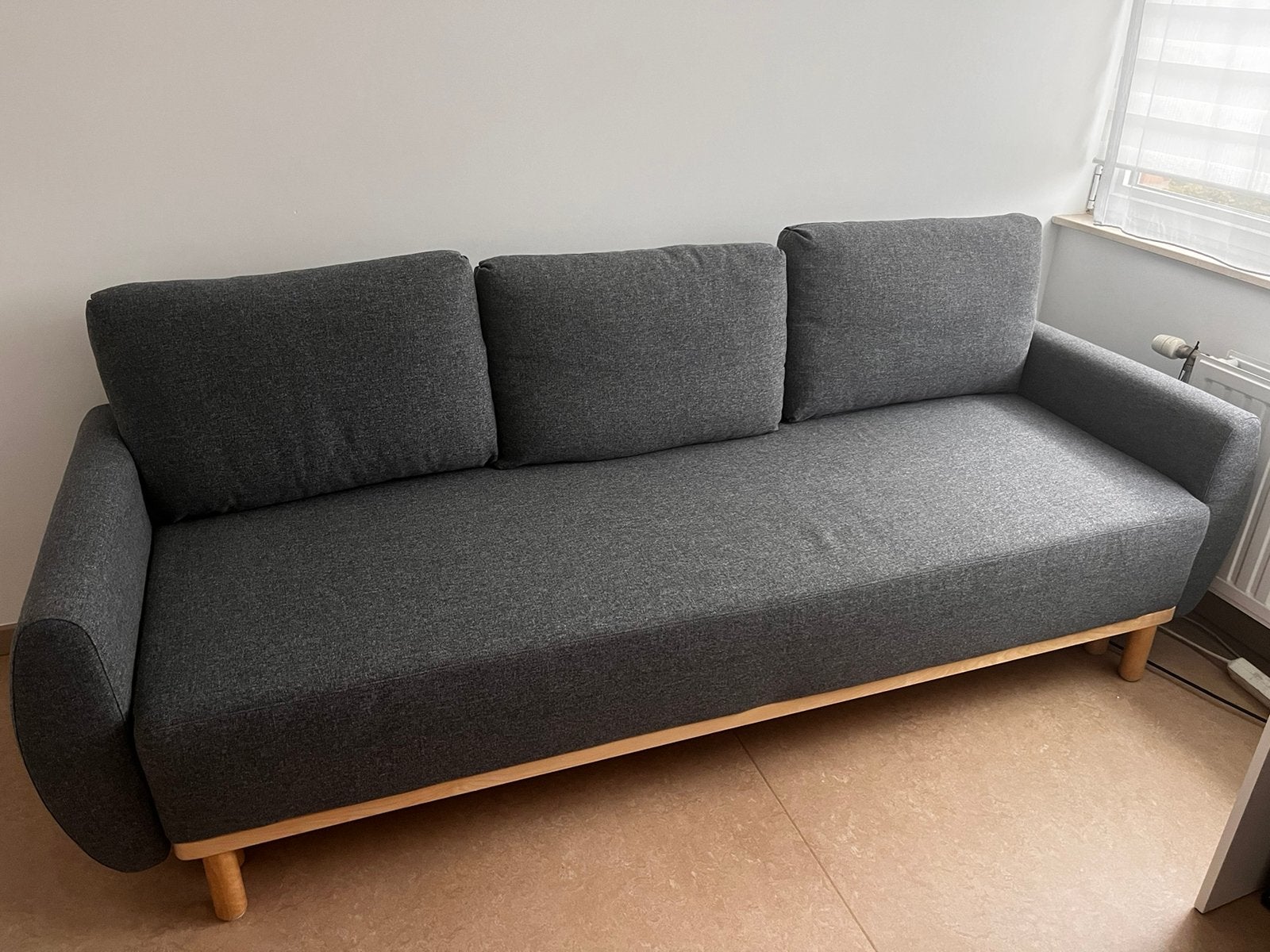 chambre gris/canapé avec rangement, Enlèvement, Comme neuf