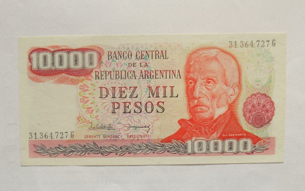 Argentinië 10.000 Pesos   1976, Timbres & Monnaies, Envoi, Amérique du Sud