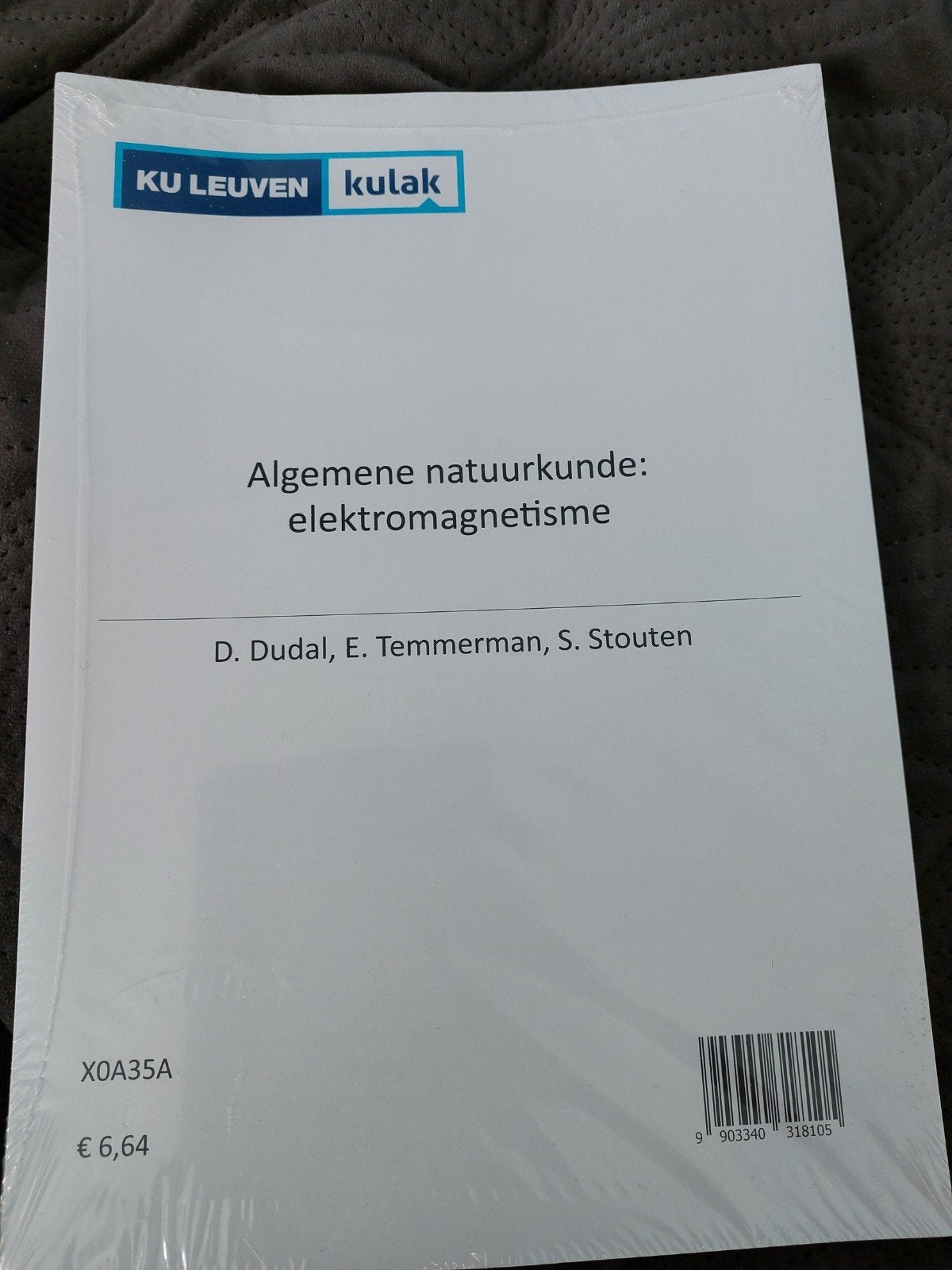 Algemene natuurkunde: elektromagnetisme (KU Leuven), Boeken, Ophalen of Verzenden, Nieuw, D. Dudal, E. Timmerman, S. Stouten