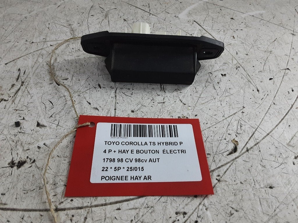 HANDGREEP ACHTERKLEP Toyota Corolla (E21) (15F126), Gebruikt, Mevr. I. Hauben, Toyota, Rue de l'Espoir 34 34
4030  GRIVEGNÉE, BE