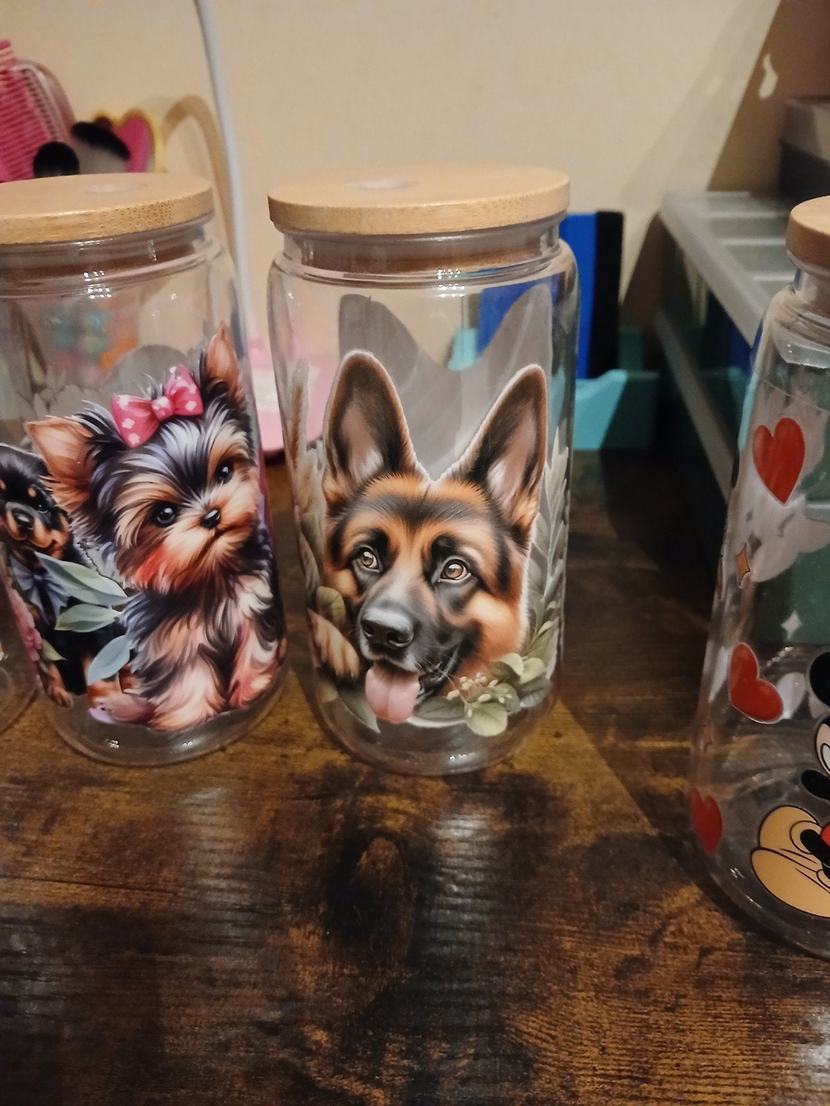 stiche ,tijger ,honde vers, hond ,hondduiddeh drinkbeker, Verzamelen, Ophalen