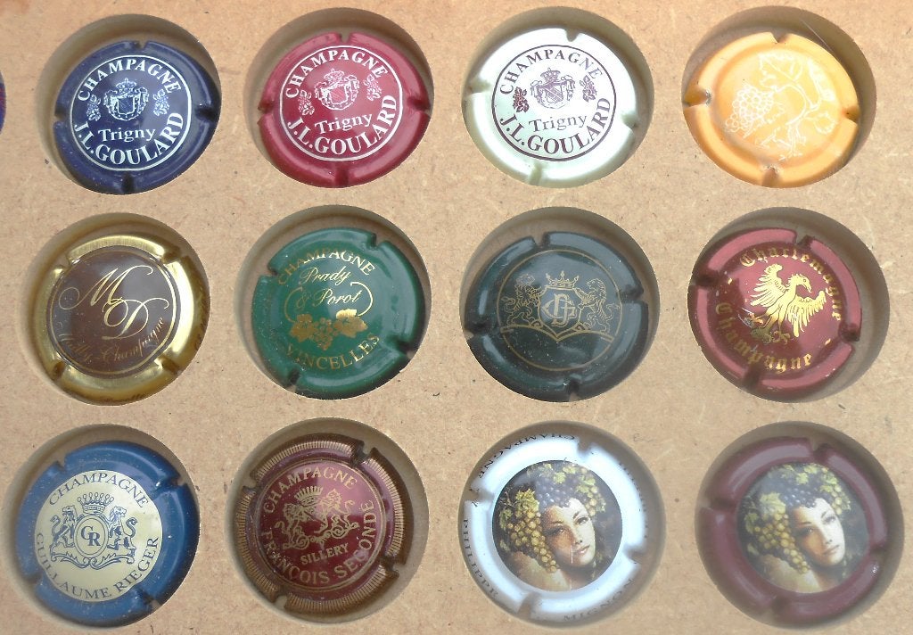 12 champagne capsules - 1,25 euro per capsule, Verzamelen, Complete verzamelingen en Collecties, Ophalen of Verzenden