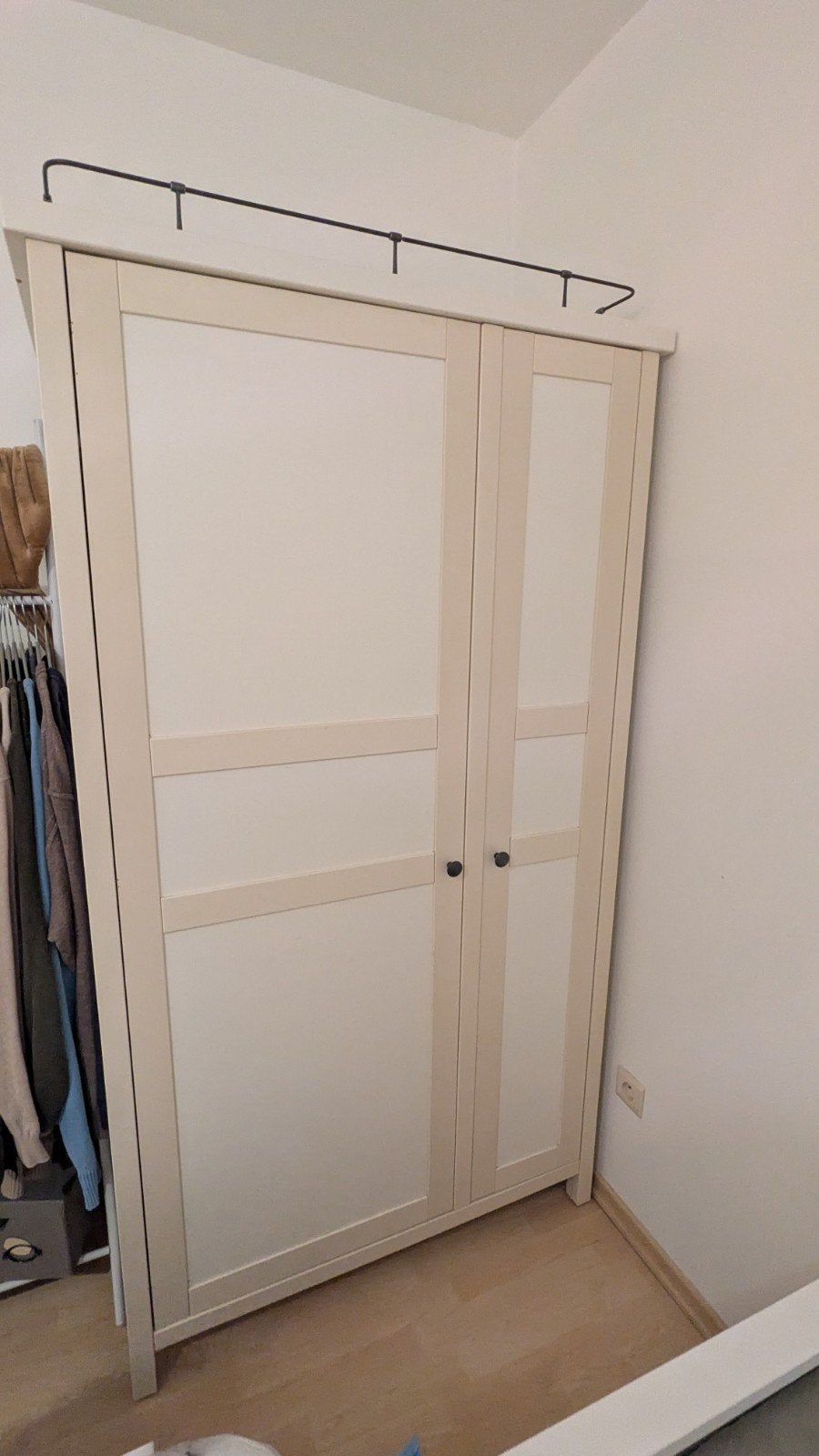 houten kleerkast, Huis en Inrichting, Ophalen, Gebruikt, Met plank(en)