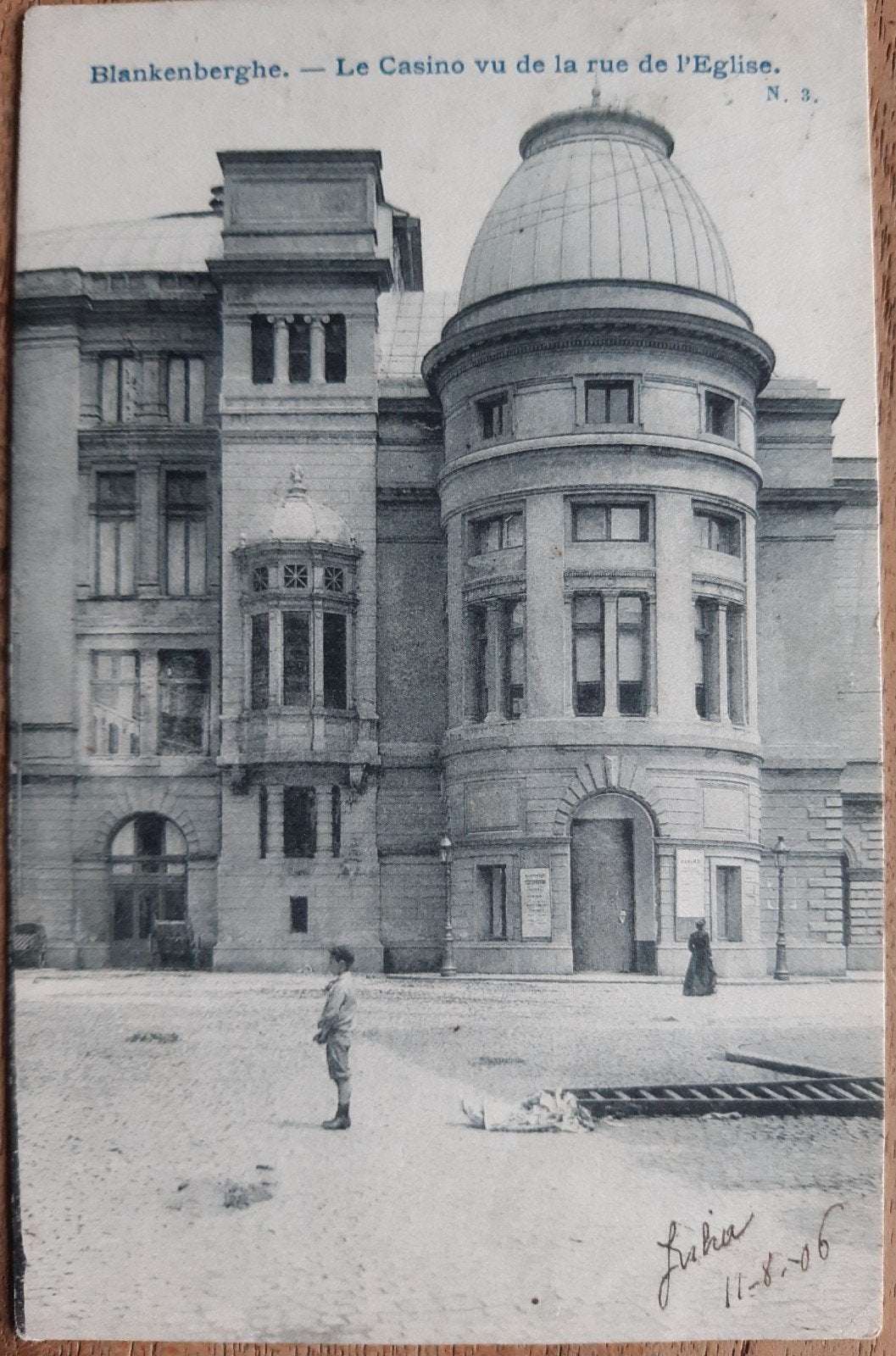 BLANKENBERGE casino vue RUE EGLISE, Verzamelen, Ophalen of Verzenden