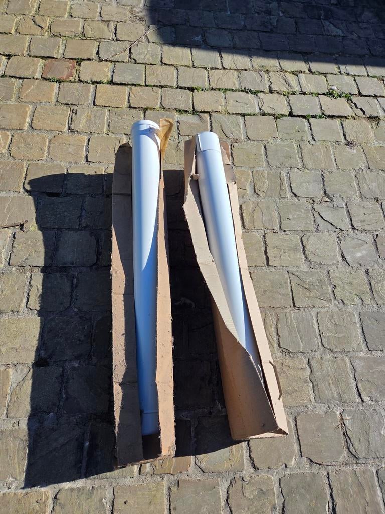 1x 1m dubbelwandige rookgasafvoer 60/100, Ophalen, Nieuw