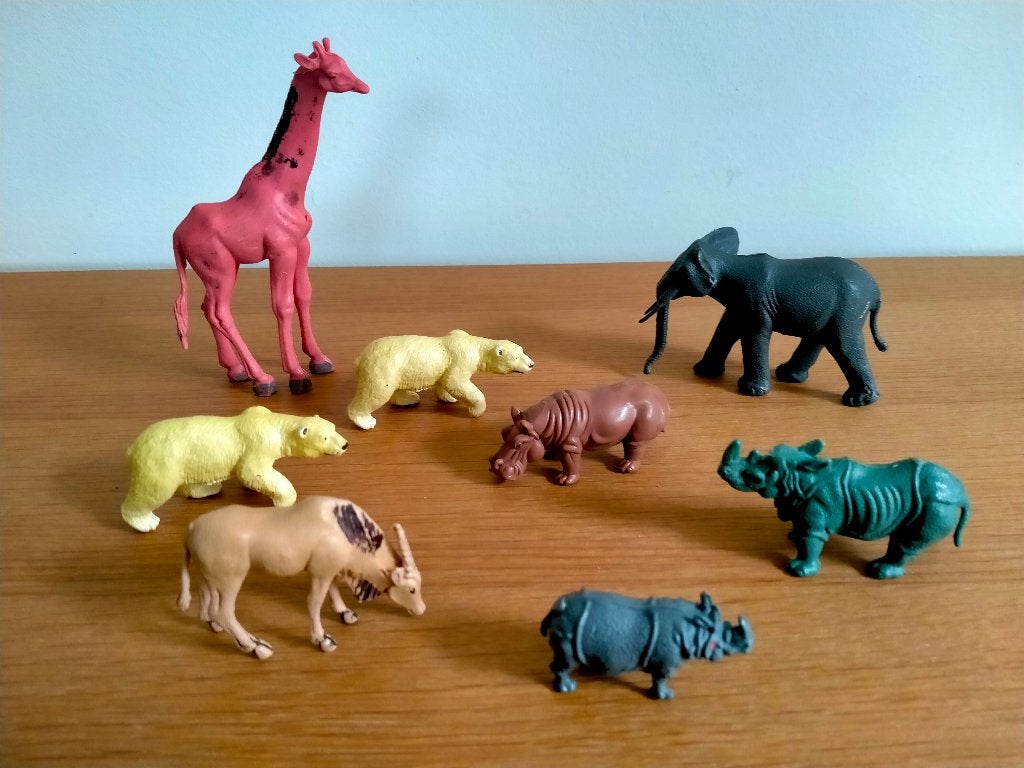Animaux sauvages en plastique, Enlèvement ou Envoi, Utilisé