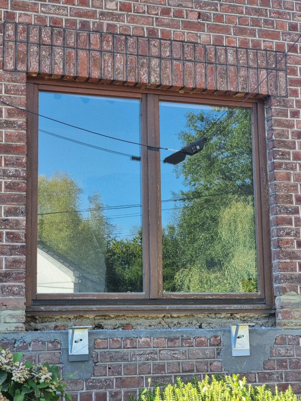 Châssis fenêtres bois Meranti, Bricolage & Construction, Châssis & Portes coulissantes, Châssis de fenêtre, Enlèvement, Utilisé