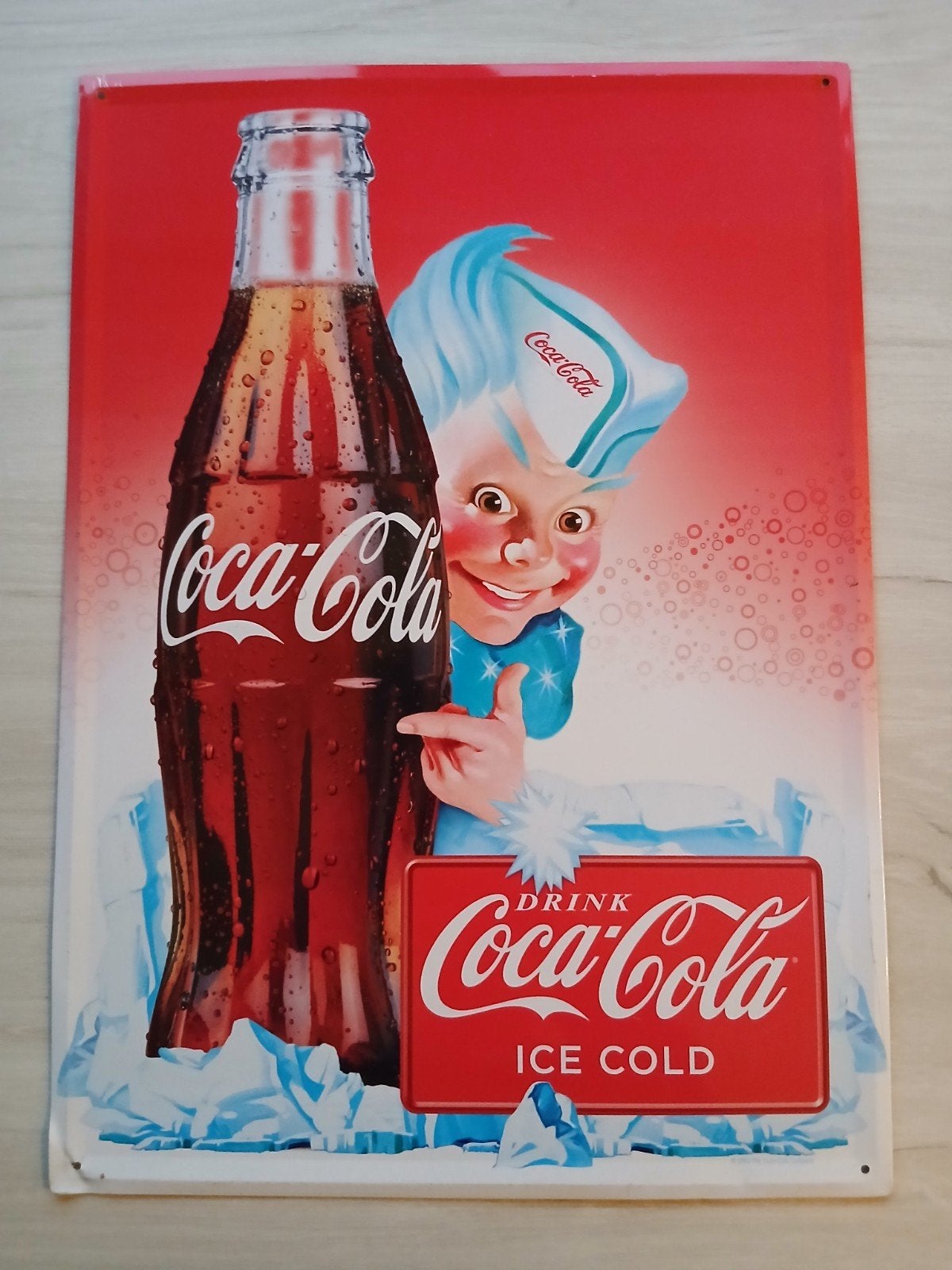 Coca-Cola reclamebord - Ice Cold, Ophalen, Reclamebord