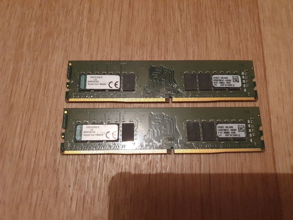 32Gb DDR4 16Gb x2 Kingston Ram pour PC Desktop, Computers en Software, RAM geheugen, Gebruikt, 32 GB, DDR4, Ophalen of Verzenden