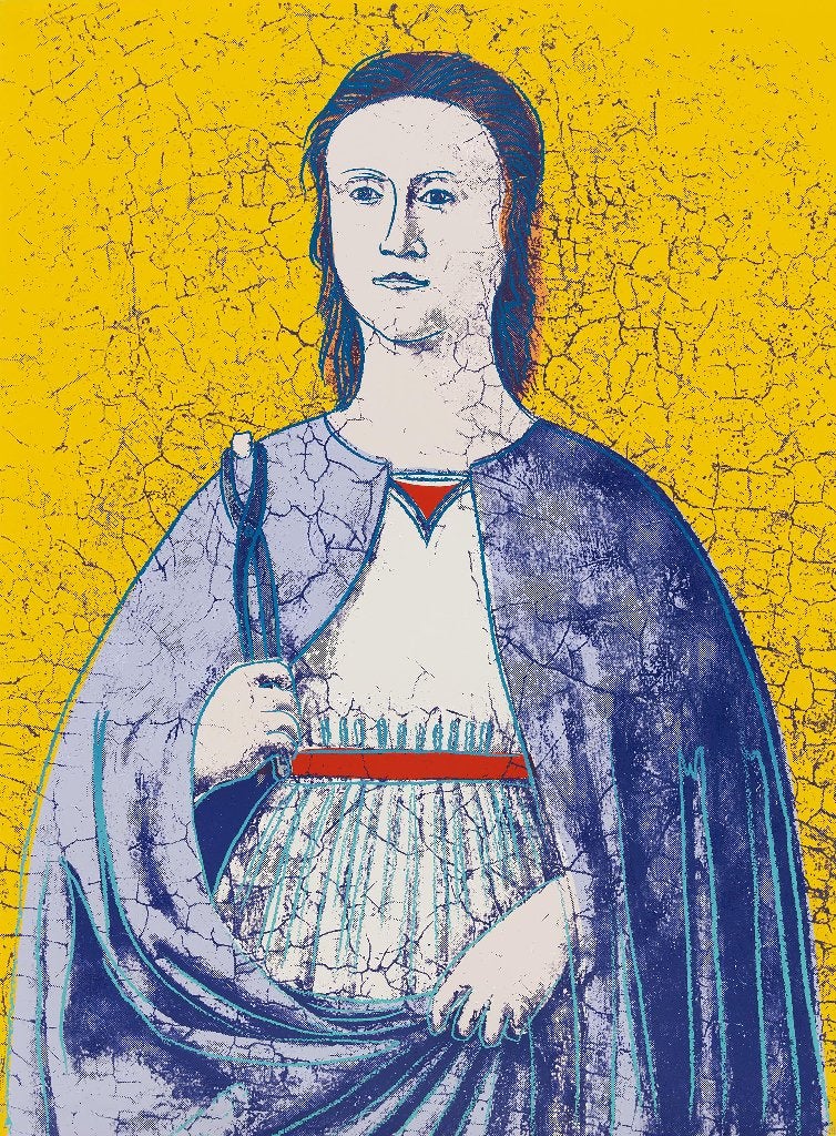 Andy Warhol Saint Apollonia, Antiek en Kunst, Kunst | Litho's en Zeefdrukken, Ophalen of Verzenden
