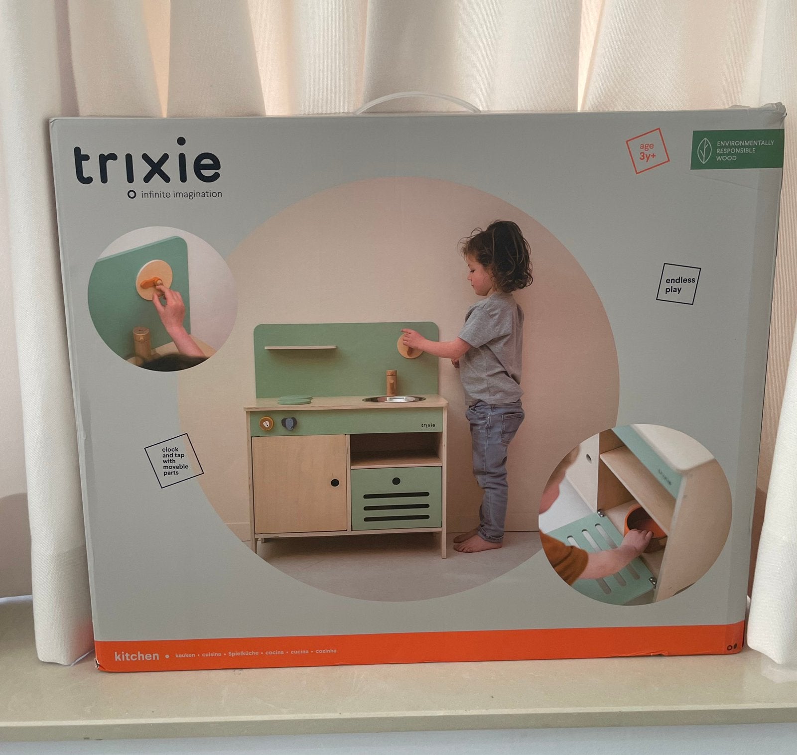 Trixie houten kinderkeuken/Houten kinderkeuken Trixie, Kinderen en Baby's, Ophalen, Nieuw, Hout, Speelkeuken