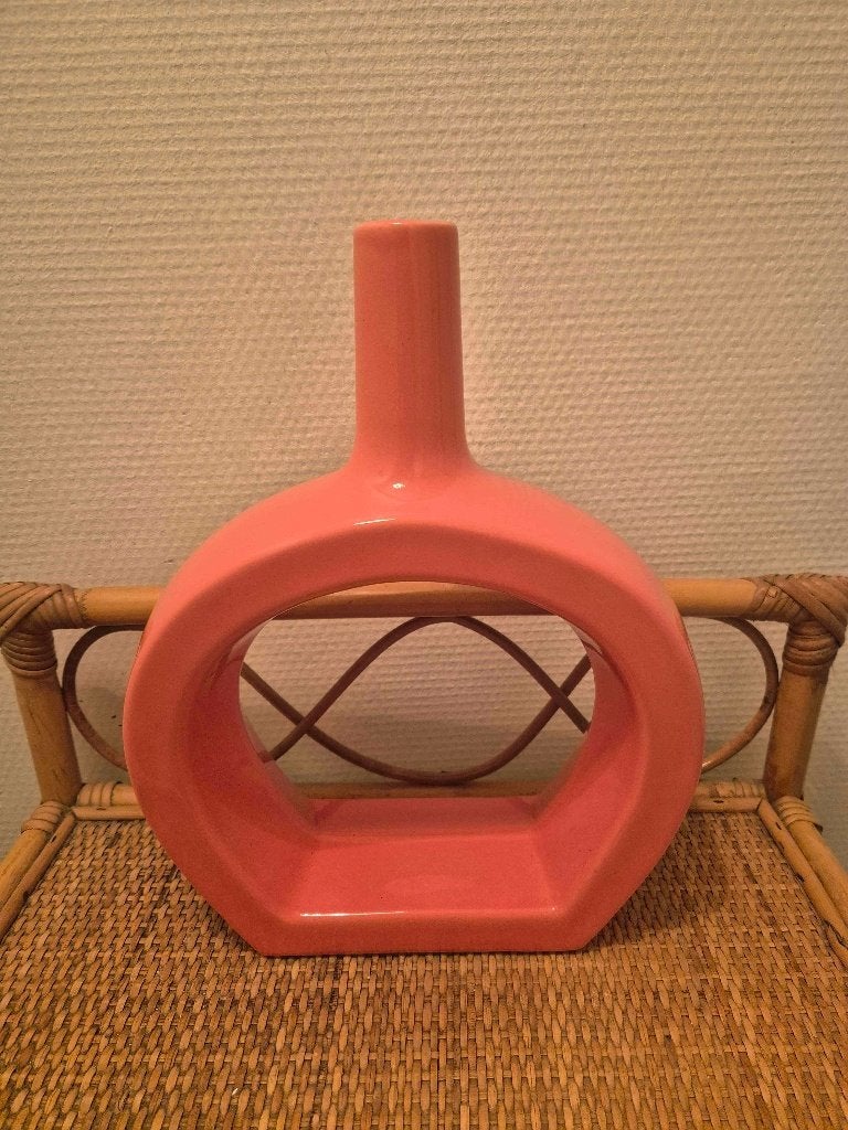 Vase orange design / vintage, Antiquités & Art, Antiquités | Vases, Enlèvement